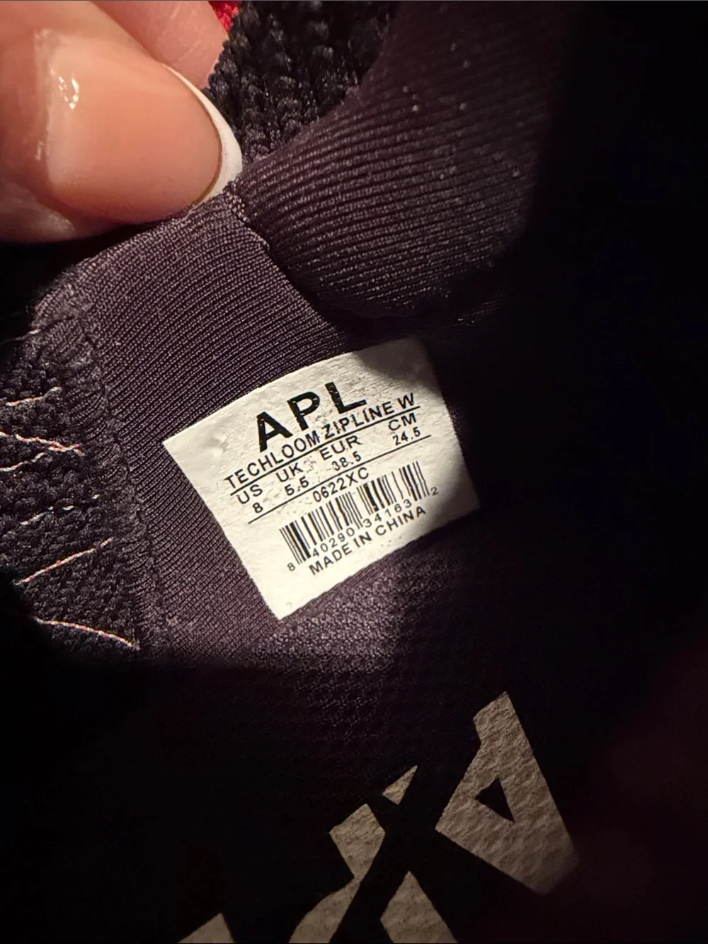 APL Women's Techloom Zipline Athletic Sneakers in Red, Black & White